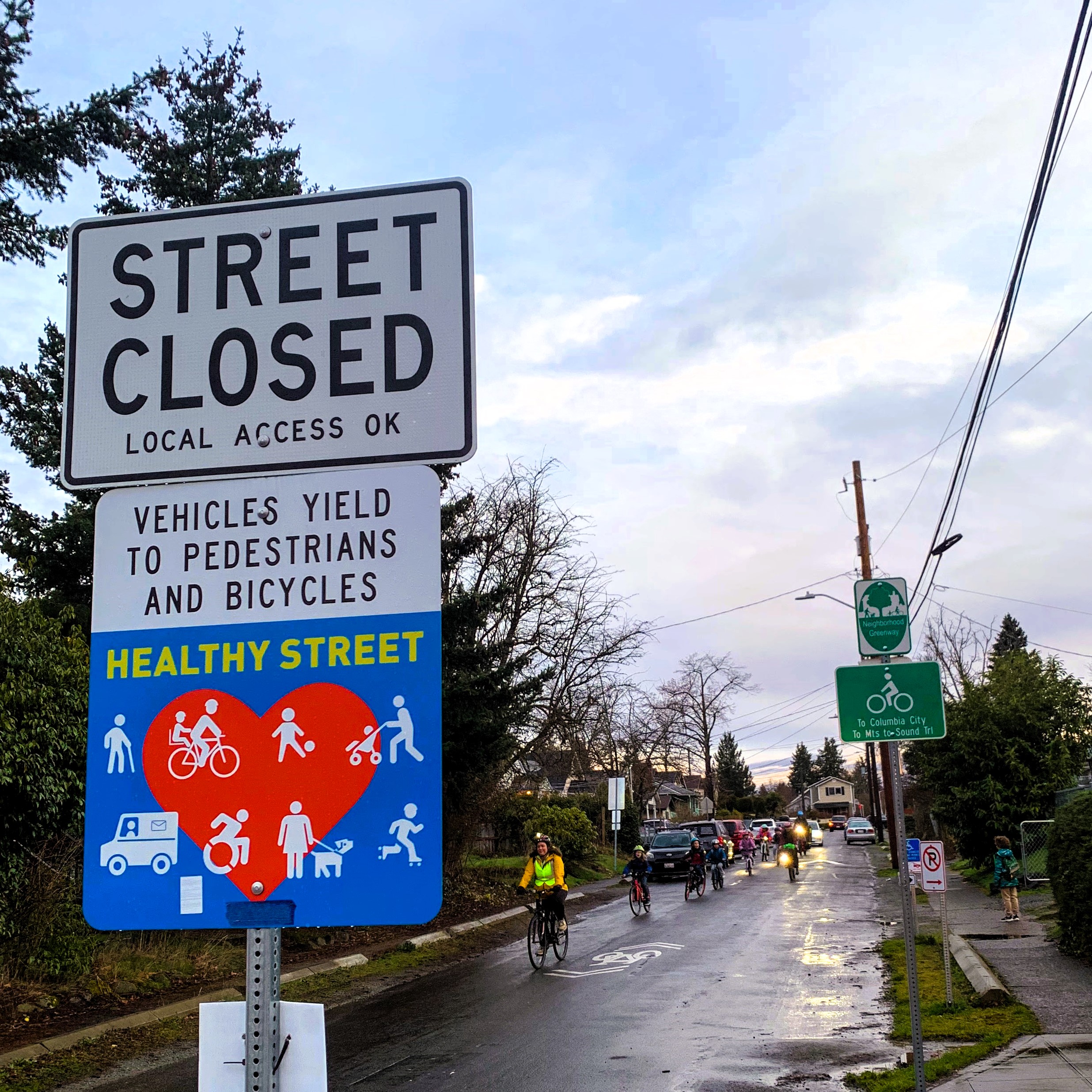 The bike bus is rolling